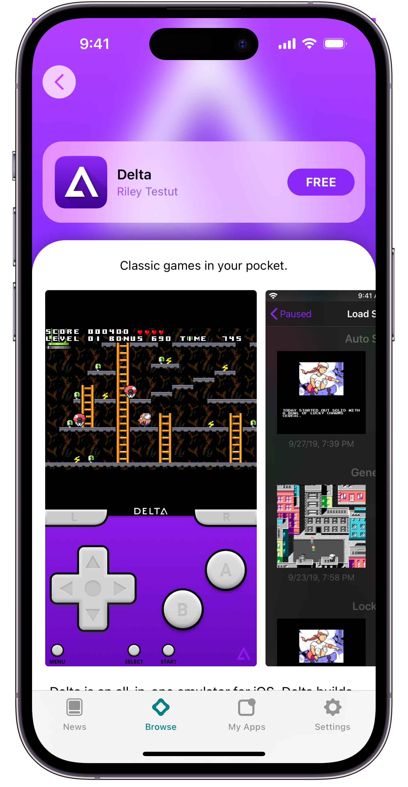 GitHub - rileytestut/Delta: Delta is an all-in-one classic video game  emulator for non-jailbroken iOS devices.